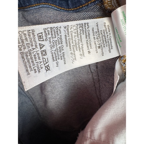 J.Crew‎ Stovepipe High Rise Straight Crop Jeans Women's Size 31 Blue - Picture 6 of 6